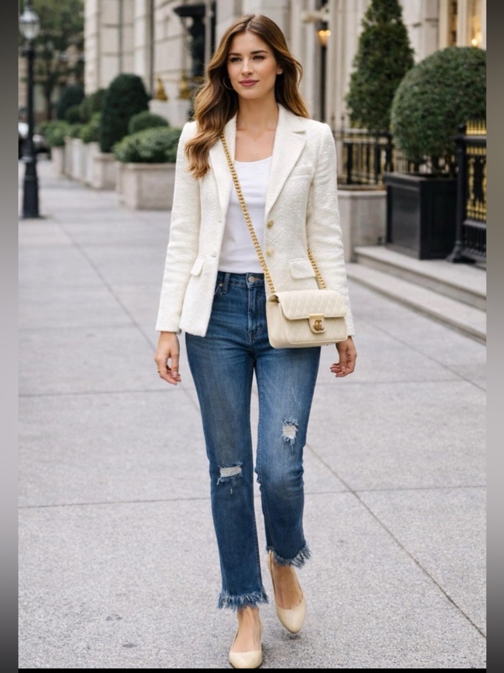 Free People Distressed Raw Hem Ankle Jeans 28 Stretch Skinny Crop